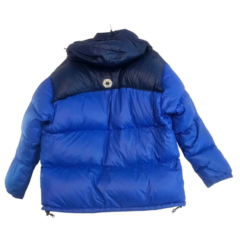 Y2K Vintage South Pole XL Navy /Cobalt Blue Down Winter Puffer Jacket 82628 1084